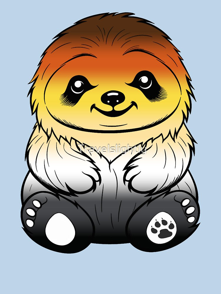 Cute Gay Bear Pride Flag Sloth, Subtle Kawaii Bear Sloth Design by Travelslightly T-Shirts, Hoodie, Sweatshirt (Image 3)
