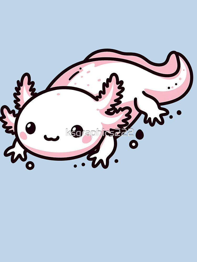 Axolotl Art #122 | Axolotl Lovers by ksgraphics222 T-Shirts, Hoodie, Sweatshirt | BlankRebels.com (Image 3)