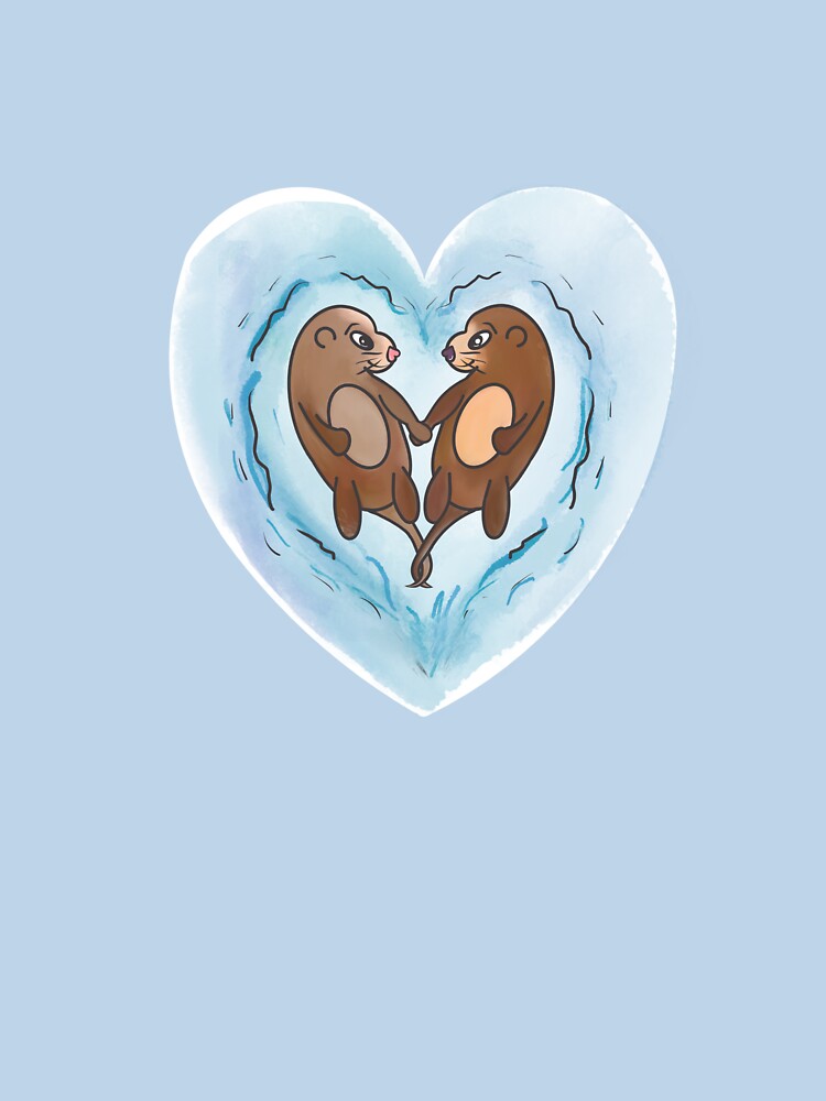 Otters in love by Tirish56 T-Shirts, Hoodie, Sweatshirt | BlankRebels.com (Image 3)