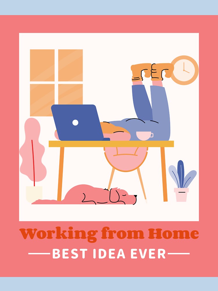WORK FROM HOME by FLUMPYFINGERS T-Shirts, Hoodie, Sweatshirt | BlankRebels.com (Image 3)