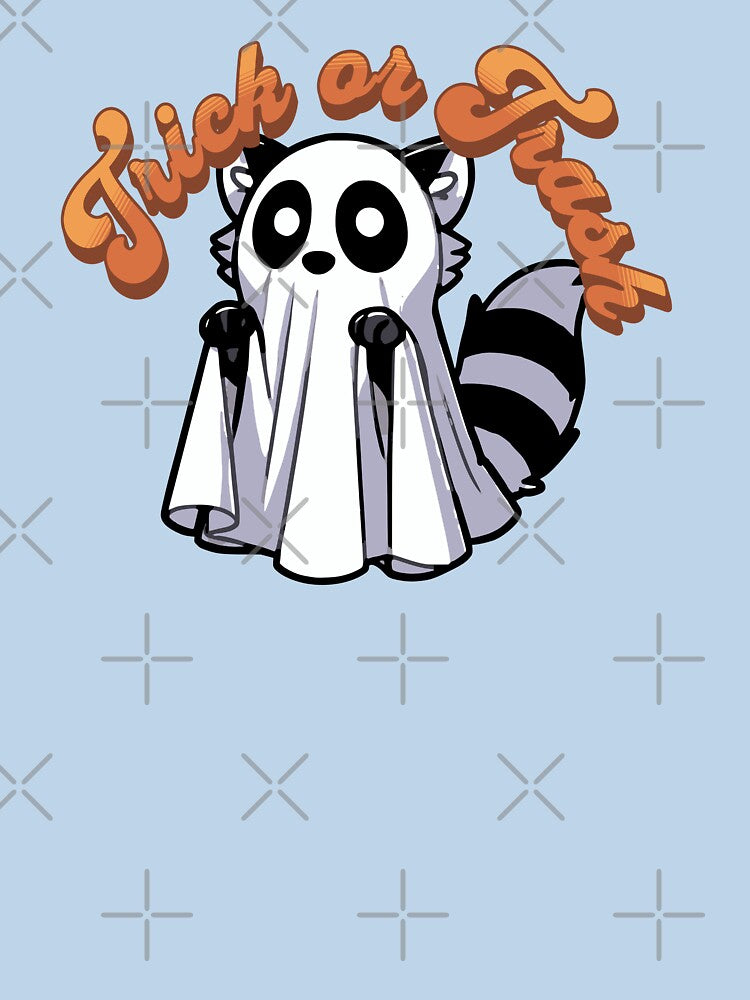 Halloween Raccoon Trick or Trash Cute Ghost Raccoon by chrisrivait T-Shirts, Hoodie, Sweatshirt | BlankRebels.com (Image 3)