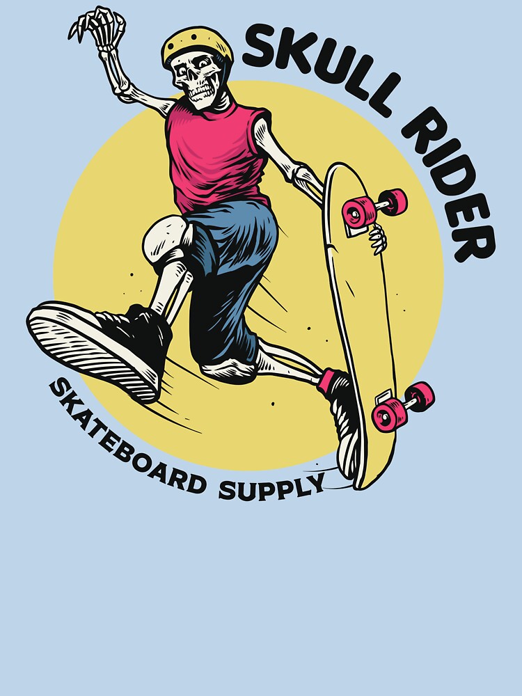 Skull Rider Playing Skateboard by danisacookie T-Shirts, Hoodie, Sweatshirt | BlankRebels.com (Image 3)