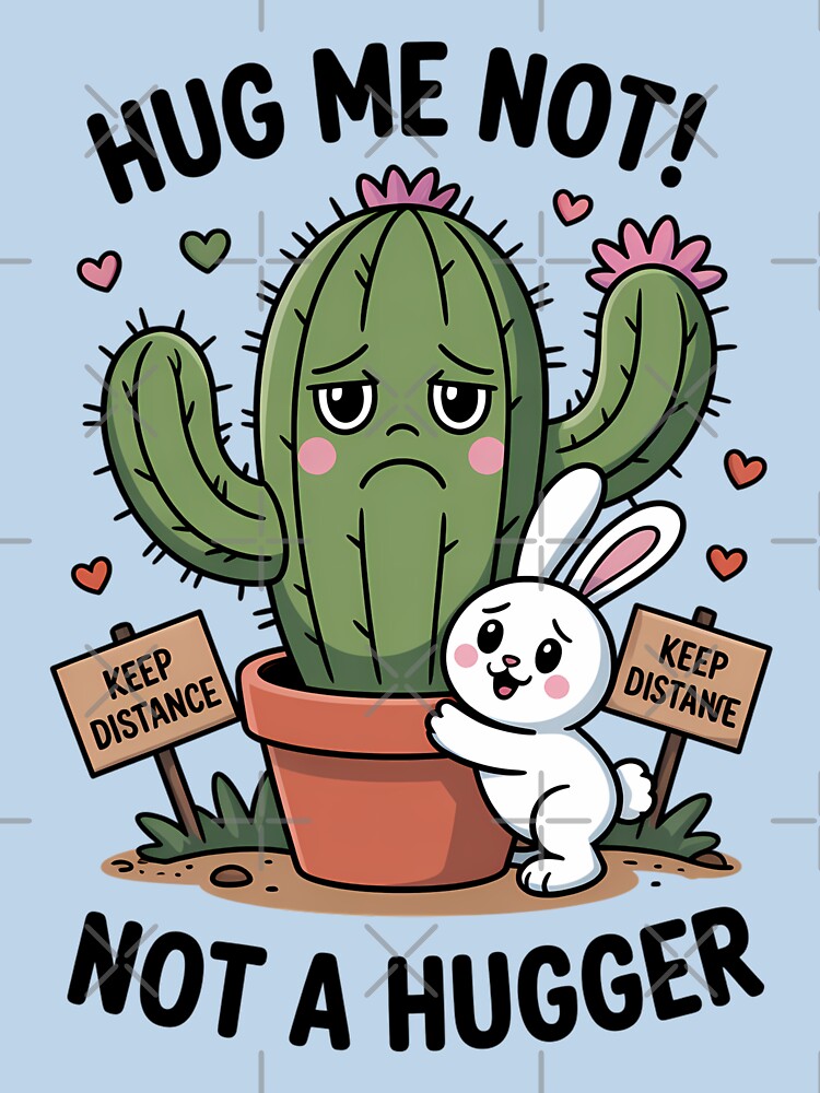 Not a Hugger cute Cactus by EasyTees4u T-Shirts, Hoodie, Sweatshirt | BlankRebels.com (Image 3)