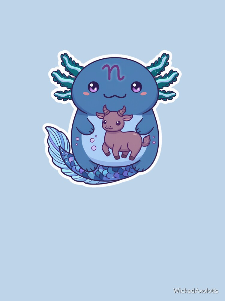 Capricorn Axolotl by WickedAxolotls T-Shirts, Hoodie, Sweatshirt | BlankRebels.com (Image 3)