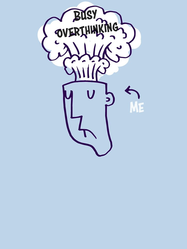 Busy Overthinking by Doodlehub T-Shirts, Hoodie, Sweatshirt | BlankRebels.com (Image 3)