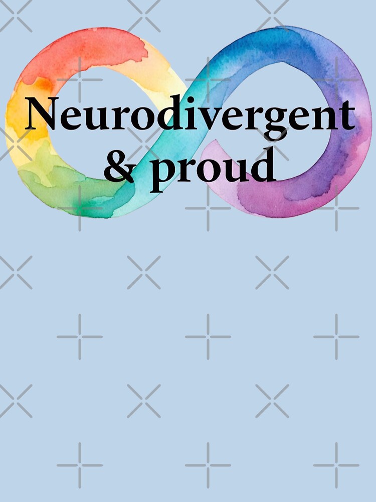 Neurodivergent and Proud Rainbow Infinity Symbol by PixelQ T-Shirts, Hoodie, Sweatshirt | BlankRebels.com (Image 3)