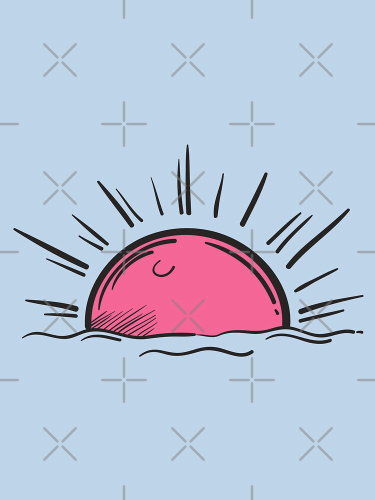 sunset funky hand drawn doodle cartoon by VinCut T-Shirts, Hoodie, Sweatshirt | BlankRebels.com (Image 3)