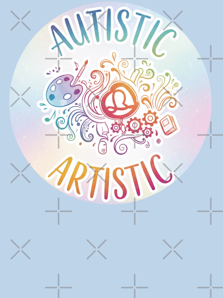 Autistic Artistic Neurodiversity Pride Design by PixelQ T-Shirts, Hoodie, Sweatshirt | BlankRebels.com (Image 3)