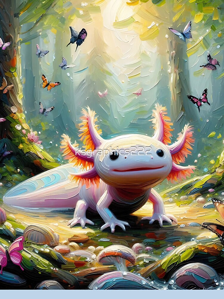 Axolotl Art #178 | Axolotl Lovers by ksgraphics222 T-Shirts, Hoodie, Sweatshirt | BlankRebels.com (Image 3)