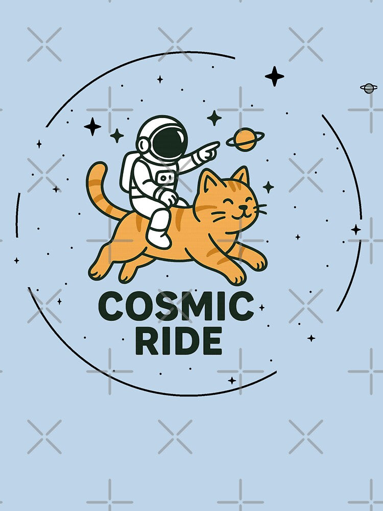 Cosmic Ride – Astronaut on a Space Cat by PurrfectWhisper T-Shirts, Hoodie, Sweatshirt | BlankRebels.com (Image 3)