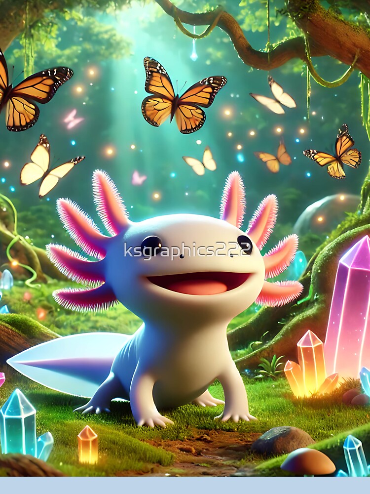 Axolotl Art #162 | Axolotl Lovers by ksgraphics222 T-Shirts, Hoodie, Sweatshirt | BlankRebels.com (Image 3)