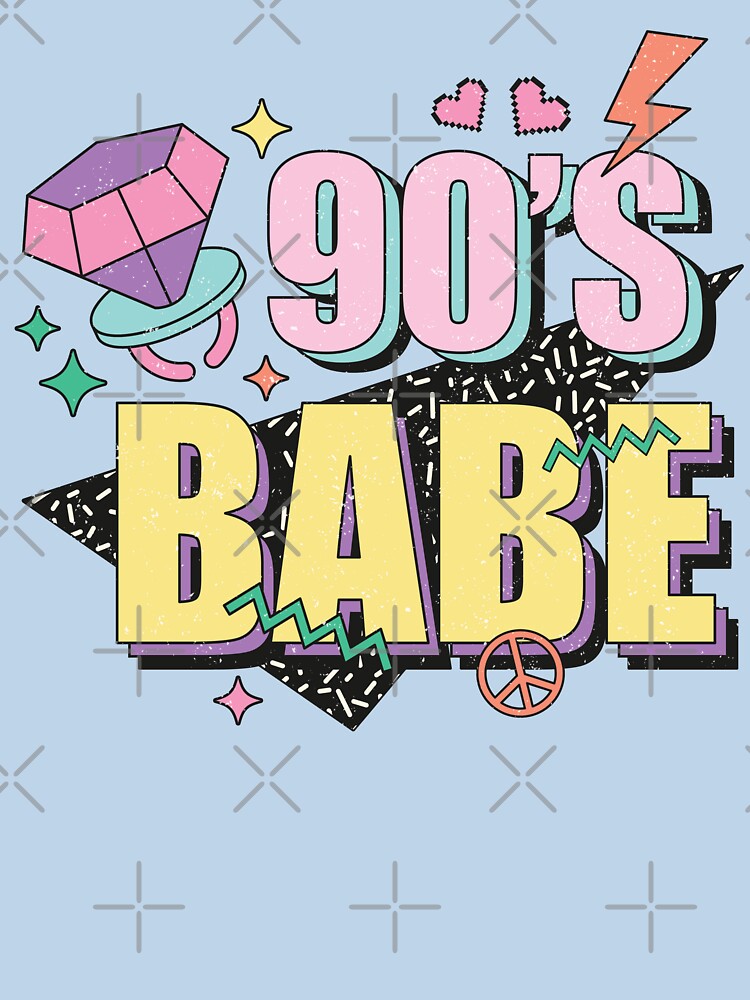 90s babe colorful retro-style design by Acim0 T-Shirts, Hoodie, Sweatshirt | BlankRebels.com (Image 3)