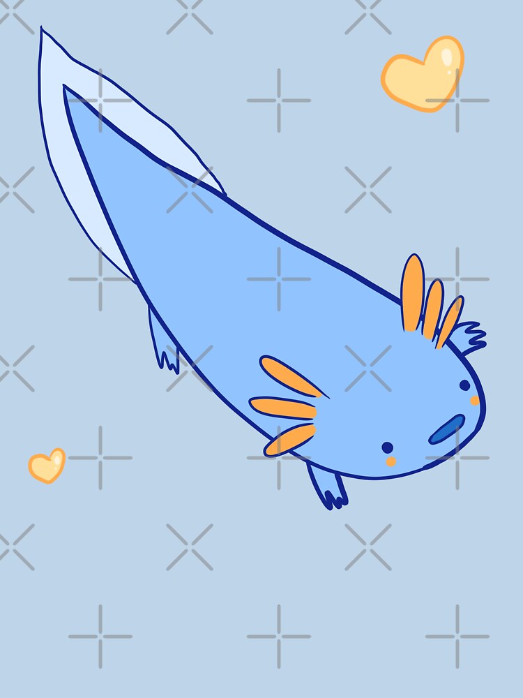 Blue axolotl by Mayarart T-Shirts, Hoodie, Sweatshirt | BlankRebels.com (Image 3)