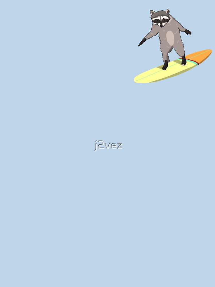 Surfing Raccoon by j2vez T-Shirts, Hoodie, Sweatshirt | BlankRebels.com (Image 3)