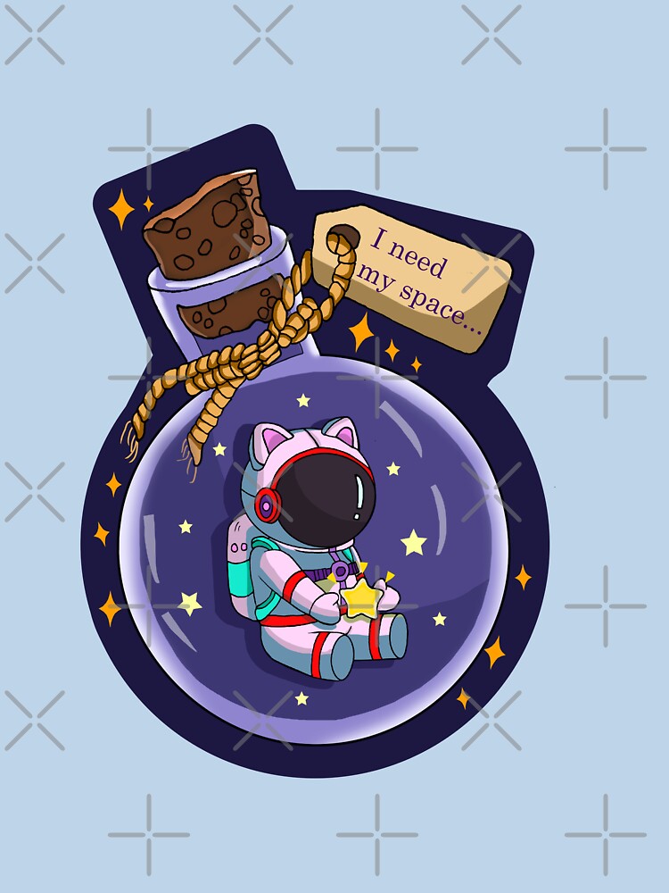 Astronaut with cat ears bottled with stars by Shinymeww T-Shirts, Hoodie, Sweatshirt | BlankRebels.com (Image 3)