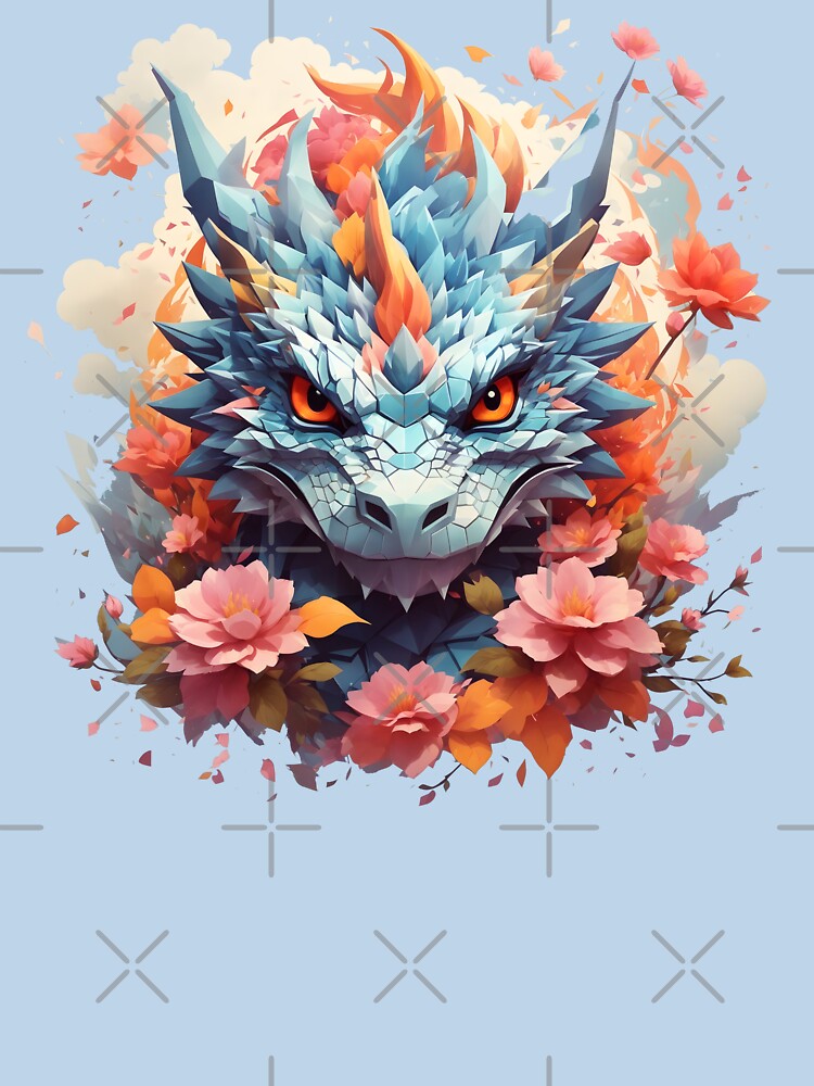 Japanese Colorful Cute Dragon by SoccaTamam T-Shirts, Hoodie, Sweatshirt | BlankRebels.com (Image 3)