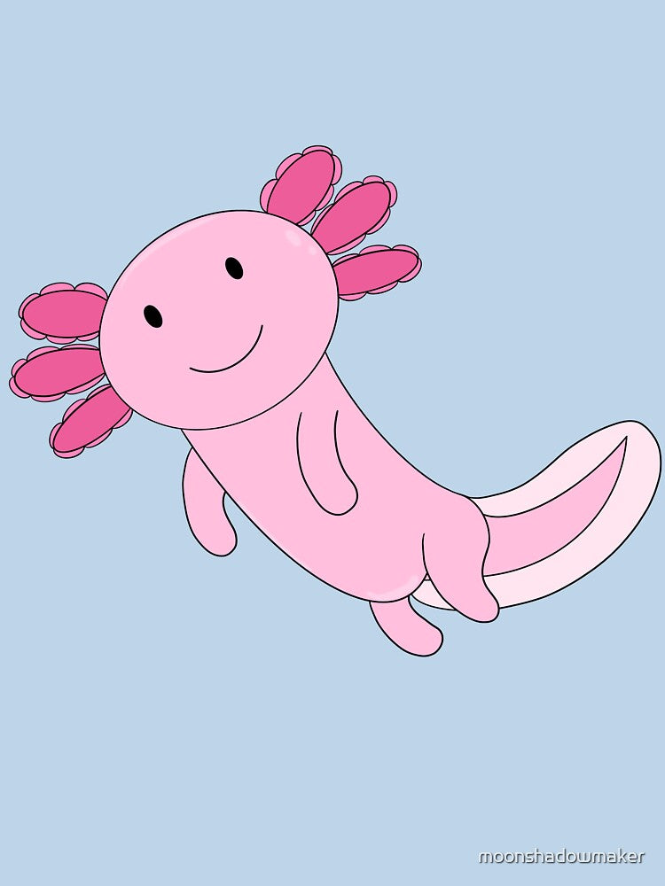 Happy Axolotl by moonshadowmaker T-Shirts, Hoodie, Sweatshirt | BlankRebels.com (Image 3)