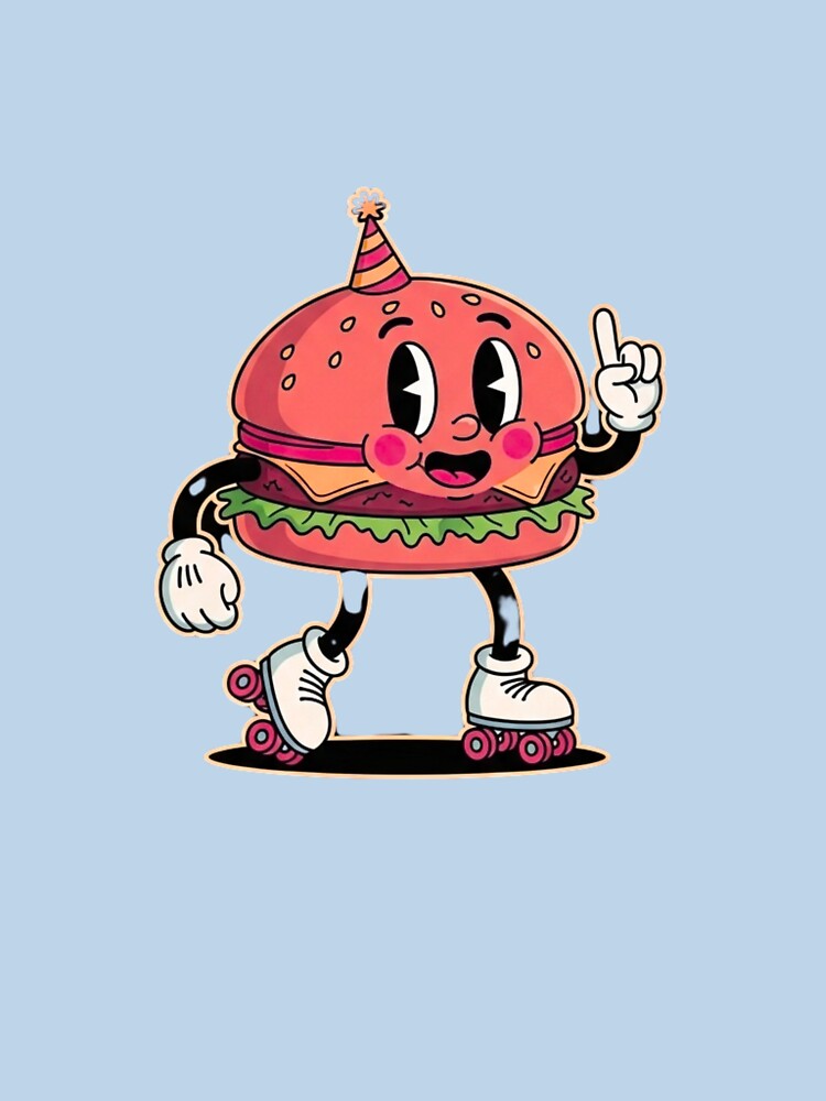 Cute Burger Character on Roller Skates – Kawaii Food Art by MMK1SHOP T-Shirts, Hoodie, Sweatshirt | BlankRebels.com (Image 3)