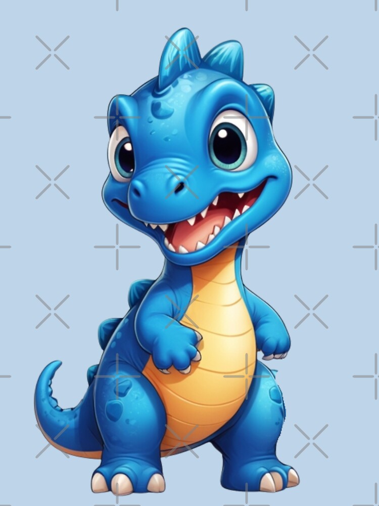 little blue dinosaur by KIDS-PRINTS T-Shirts, Hoodie, Sweatshirt | BlankRebels.com (Image 3)