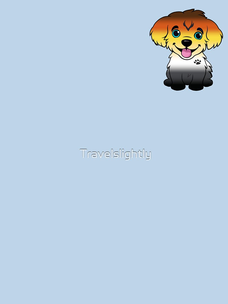 Cute Bear Pride Flag Puppy, Subtle Gay Bear Kawaii Dog Design by Travelslightly T-Shirts, Hoodie, Sweatshirt (Image 3)
