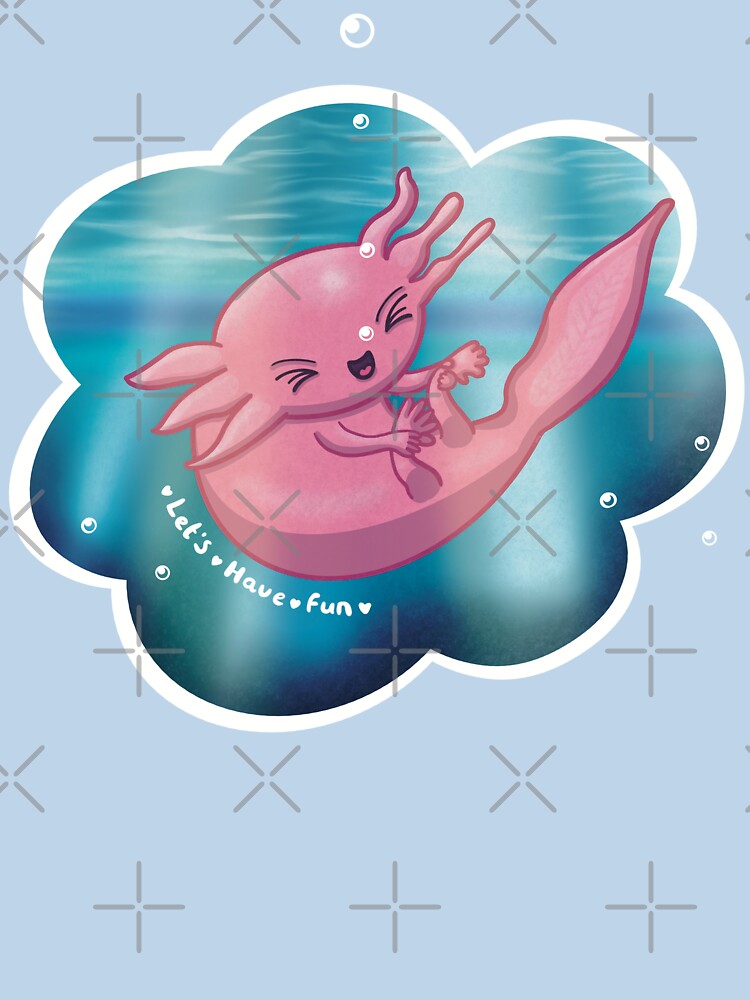 Let’s have fun: cute Axolotl swimming by Catphonesoup T-Shirts, Hoodie, Sweatshirt | BlankRebels.com (Image 3)