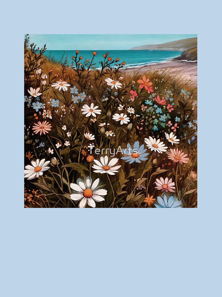 Boho Wildflowers Cottagecore Countryside Coastal Wildflowers 3 of 4 by Beachy T-Shirts, Hoodie, Sweatshirt (Image 3)
