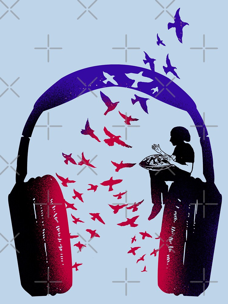 Headphone Music Hang Drum by barmalisiRTB T-Shirts, Hoodie, Sweatshirt | BlankRebels.com (Image 3)