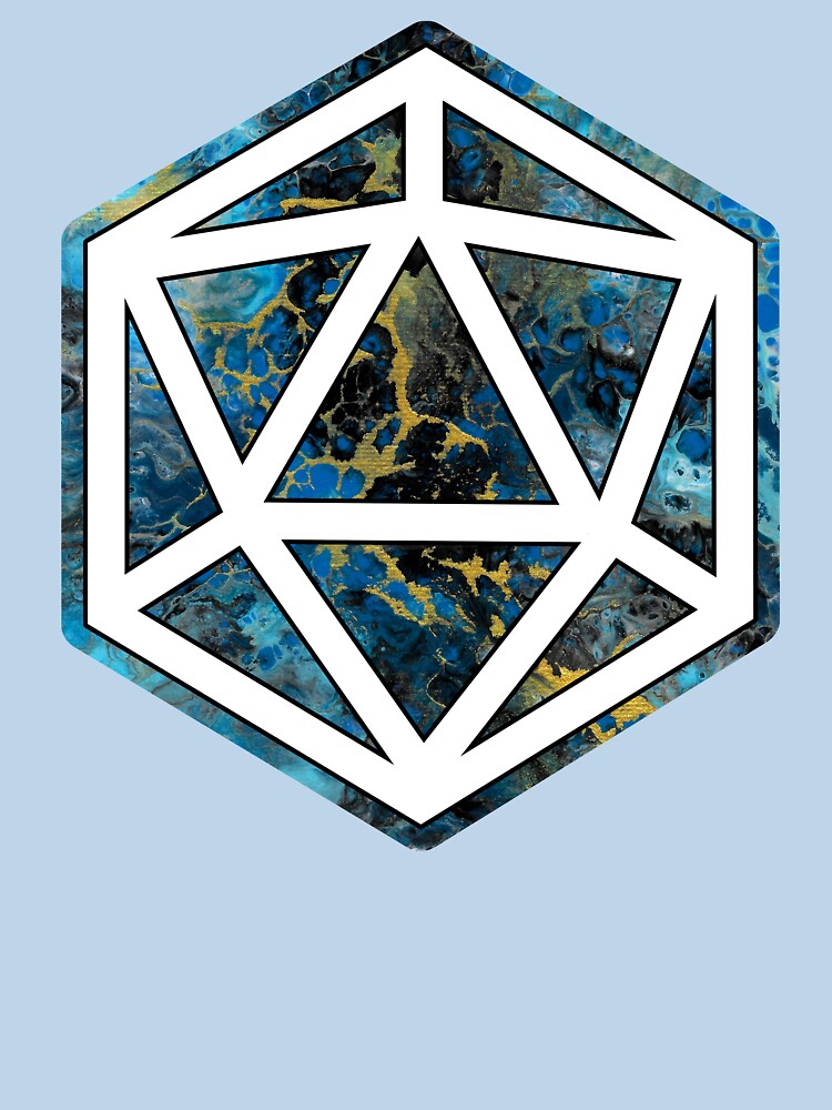 Critical Splash D20 - Acrylic Pour by HandmadeHill T-Shirts, Hoodie, Sweatshirt | BlankRebels.com (Image 3)