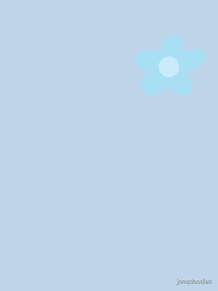 Baby Blue Flower by jomsdoodles T-Shirts, Hoodie, Sweatshirt | BlankRebels.com (Image 3)