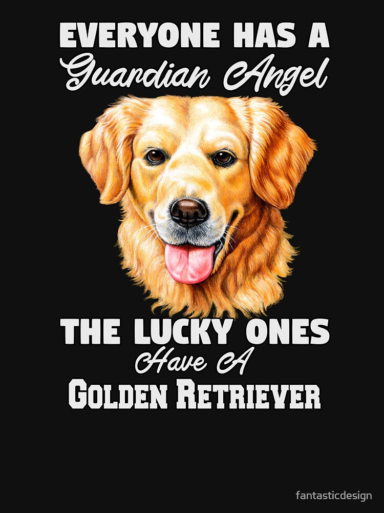 Golden Retriever Dog Owner Everyone Has A Guardian Angel by fantasticdesign T-Shirts, Hoodie, Sweatshirt (Image 2)