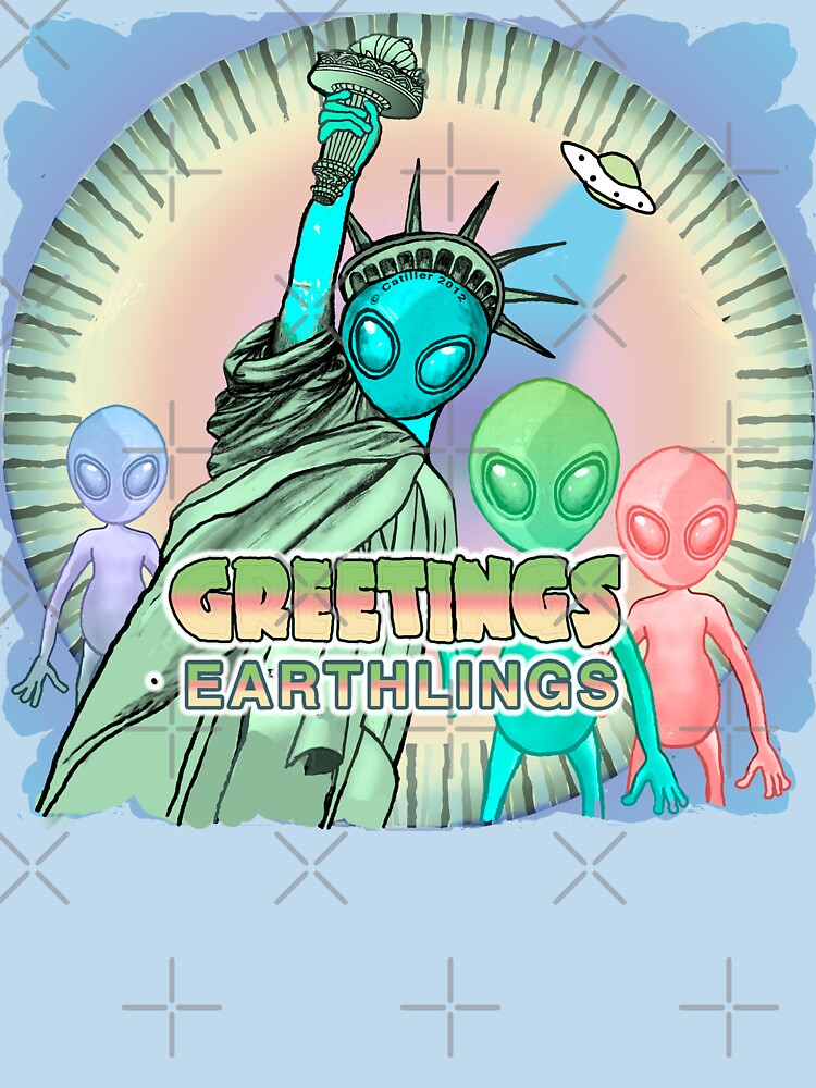 Greetings Earthlings by artmuvz T-Shirts, Hoodie, Sweatshirt | BlankRebels.com (Image 3)