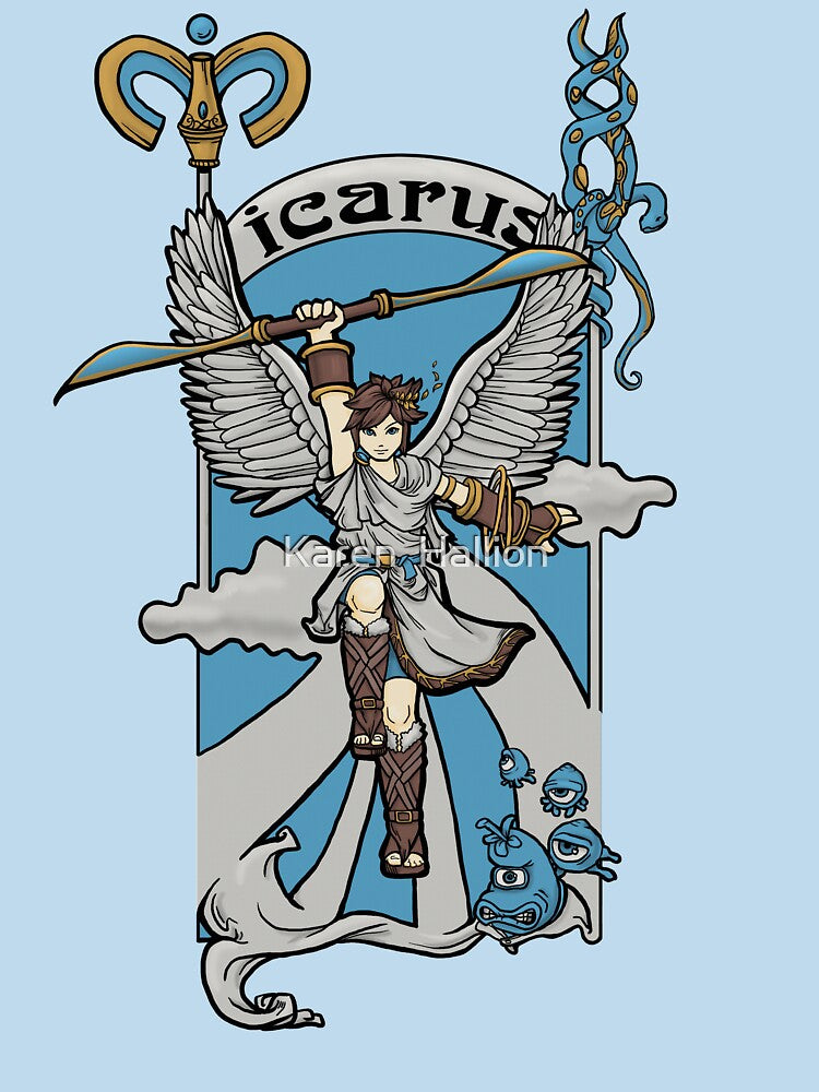 Icarus Nouveau by Karen Hallion Illustration