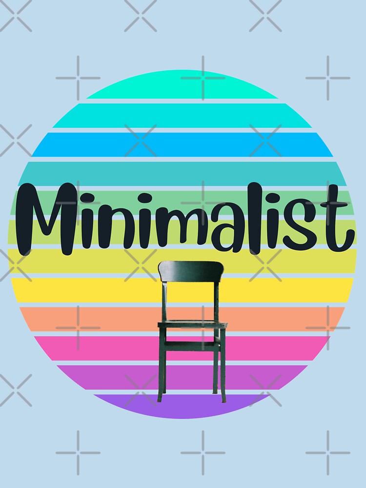 Vintage Rainbow Sunset Minimalist Simple Lifestyle Single Chair by silviaol T-Shirts, Hoodie, Sweatshirt (Image 3)
