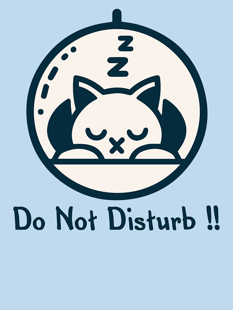 Do Not Disturb – Sleeping Cat Bubble Tee for Cat Moms by denissmartin2020 .
