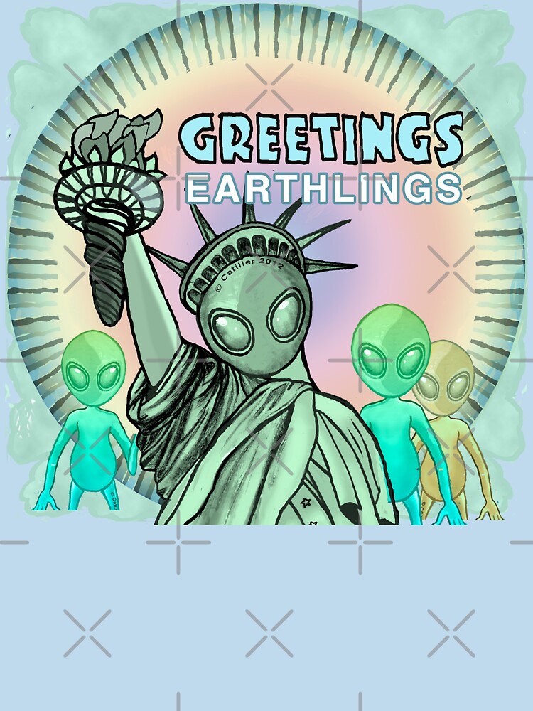 Greetings Aliens by artmuvz T-Shirts, Hoodie, Sweatshirt | BlankRebels.com (Image 3)