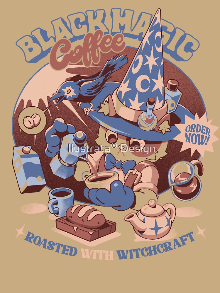 Black Magic Coffee - White by Ilustrata®