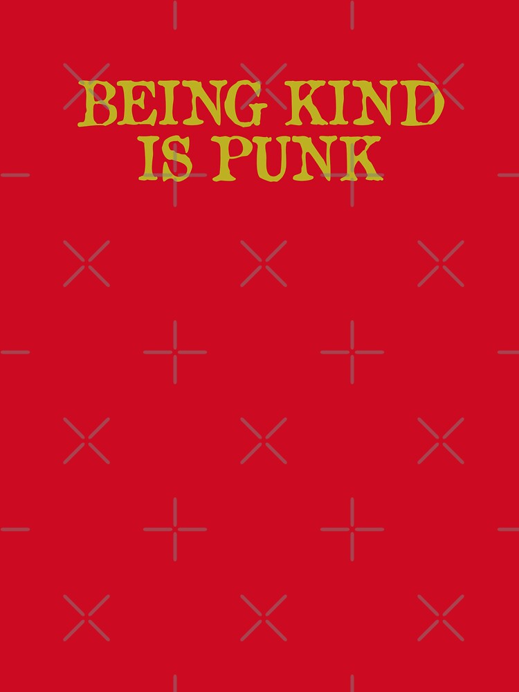 being kind is punk yellow by trinketgal