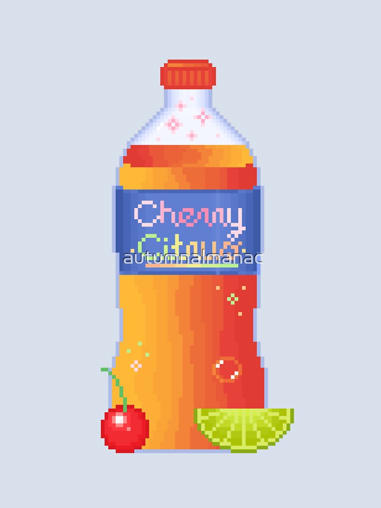 pixel cherry citrus drink by autumnalmanac