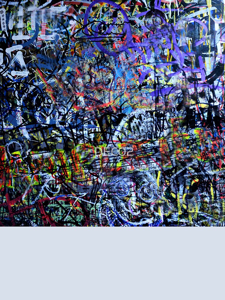 Urban Industrial Graffiti-Inspired Abstract Aesthetic Art by DEC02