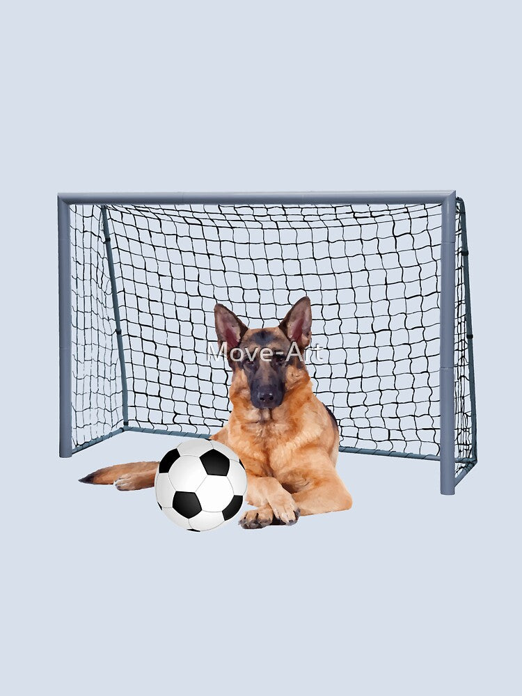 shepherd dog - Football soccer goal by Move-Art