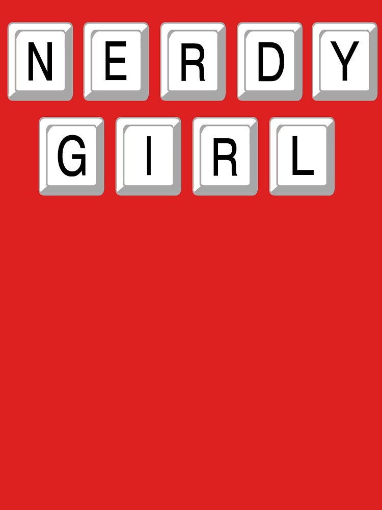 Nerdy Girl Computer and Social Media Art by Rightbrainwoman T-Shirts, Hoodie, Sweatshirt | BlankRebels.com (Image 3)