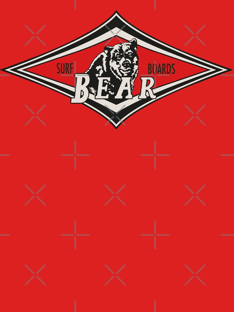 Vintage Surfing Bear Big Wednesday cult Surfboard red surf logo diamond retro T shirt by Kludoman Hoodie,... (Image 3)