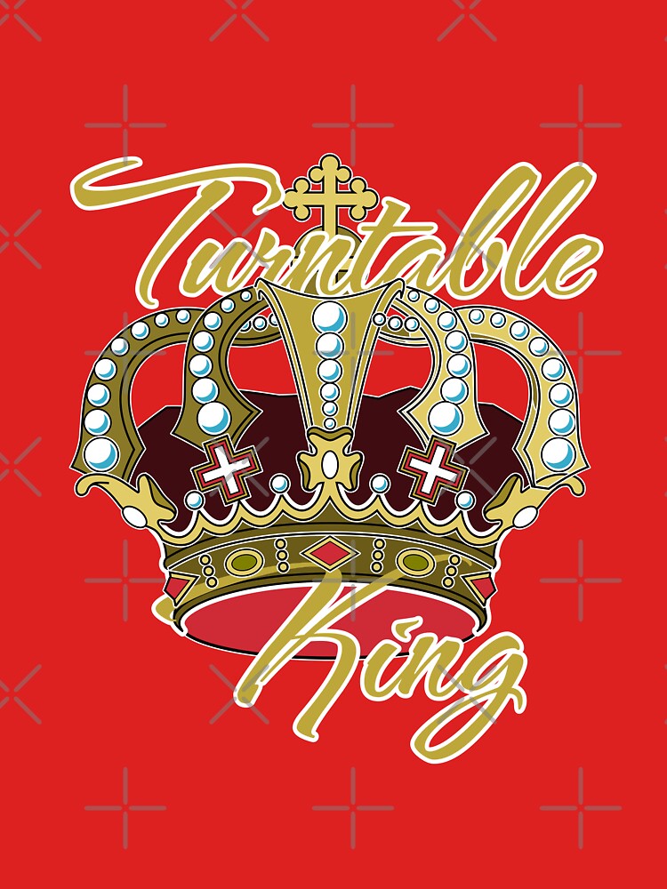 Turntable King & Crown - Gold - by onjcdesign T-Shirts, Hoodie, Sweatshirt | BlankRebels.com (Image 3)