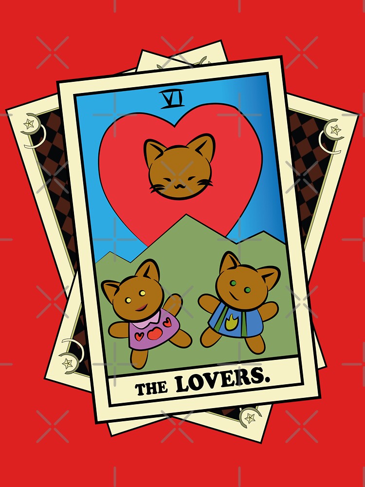 TAROT CARDS DECK | THE LOVERS. | FORTUNE CAT by FalconLifeStore T-Shirts, Hoodie, Sweatshirt | BlankRebels.com (Image 3)