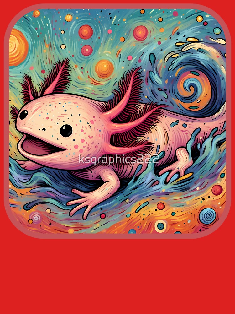 Axolotl Art #58 | Axolotl Lovers by ksgraphics222 T-Shirts, Hoodie, Sweatshirt | BlankRebels.com (Image 3)