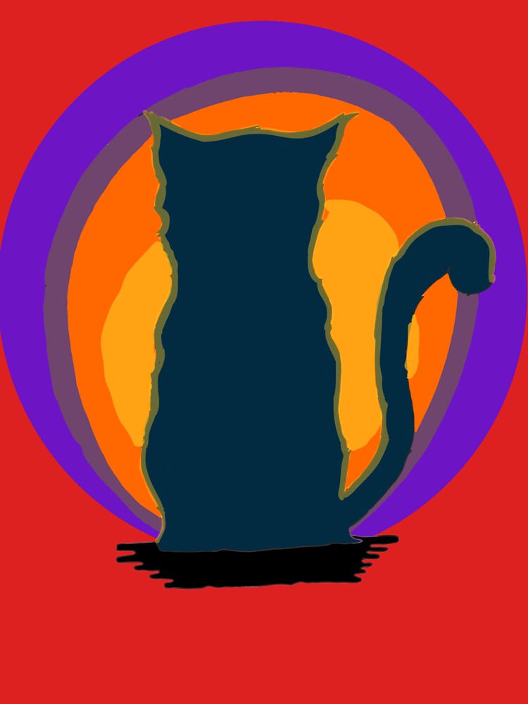 Cat Looking At Sunset by FilMate T-Shirts, Hoodie, Sweatshirt | BlankRebels.com (Image 3)