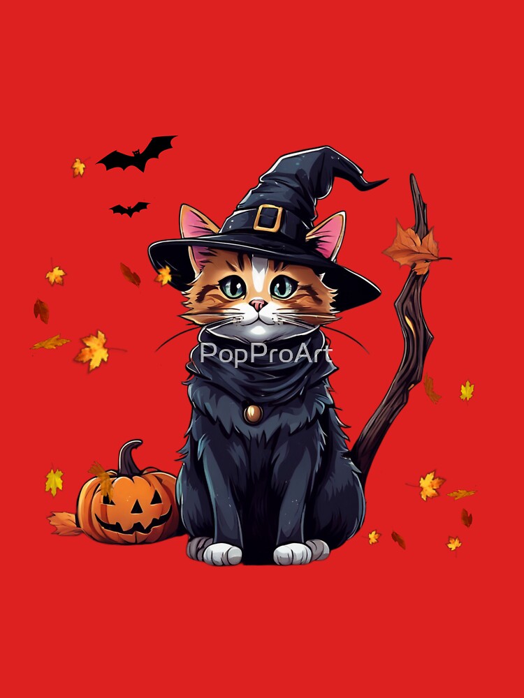 Wizard Cat in the Autumn Night. by PopProArt T-Shirts, Hoodie, Sweatshirt | BlankRebels.com (Image 3)