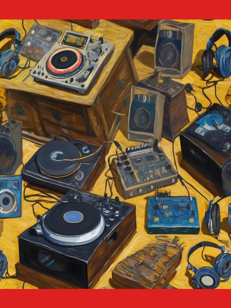 "Essential DJ Tools: Turntables, Mixers, Controllers, Headphones, and Speakers" by Artisticanvas T-Shirts,... (Image 3)