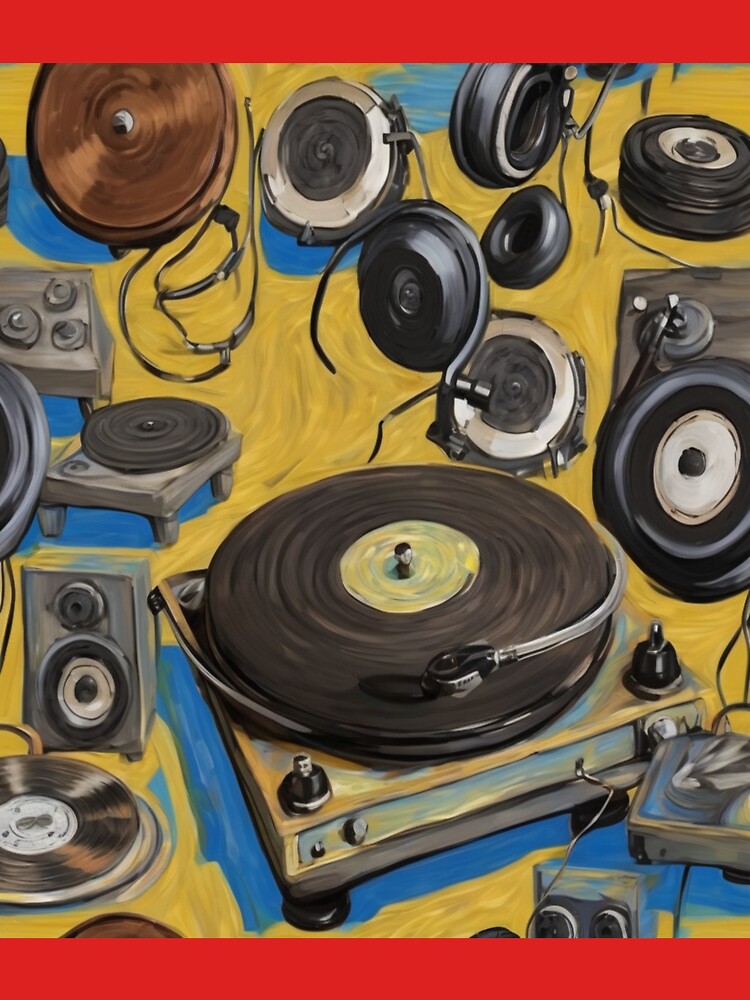 "Dynamic Soundscapes: Turntables, Mixers, Headphones" by Artisticanvas T-Shirts, Hoodie, Sweatshirt (Image 3)