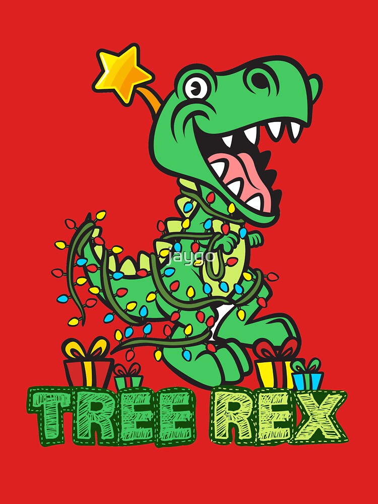 Tree Rex Dinosaur Christmas Design by jaygo T-Shirts, Hoodie, Sweatshirt | BlankRebels.com (Image 3)